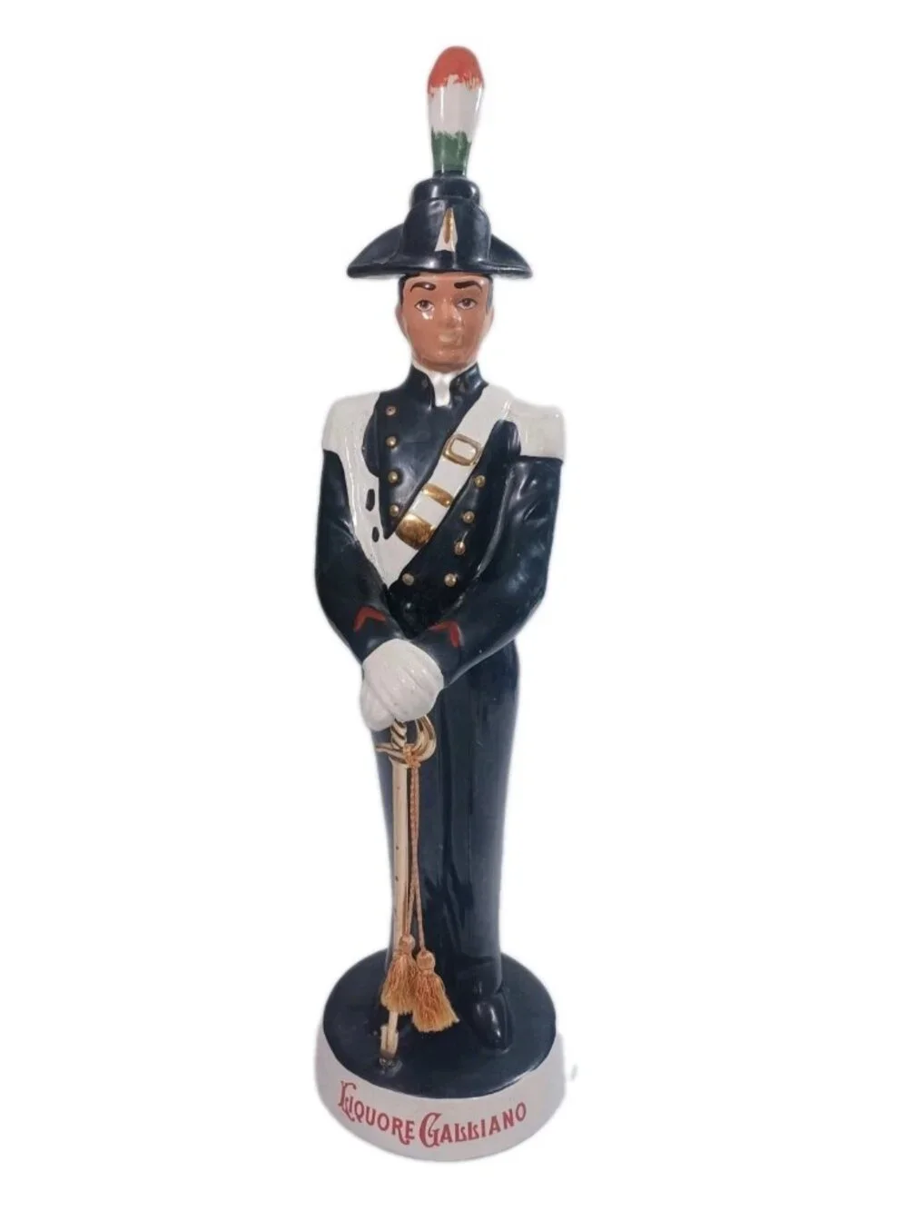 Vintage Ceramic Liquore Galliano Decanter Italian Soldier Coronetti Cunardo 19”
